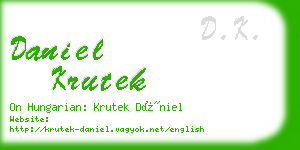 daniel krutek business card